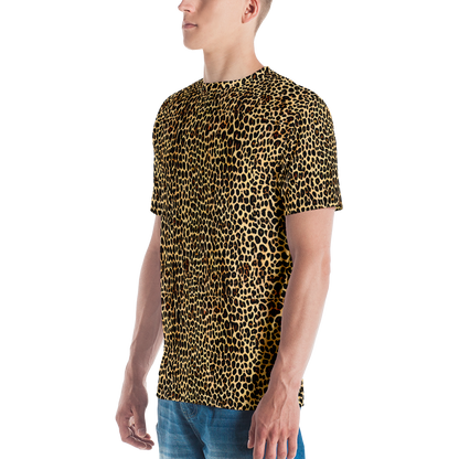 Men's Crew Neck T-Shirt - Cheetah Mosaic