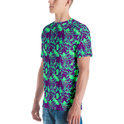 Men's Crew Neck T-Shirt - Alien Ripples