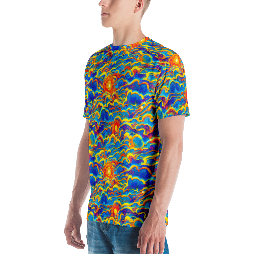 Men's Crew Neck T-Shirt - Chroma Ripple