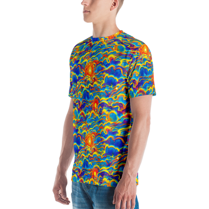 Men's Crew Neck T-Shirt - Chroma Ripple