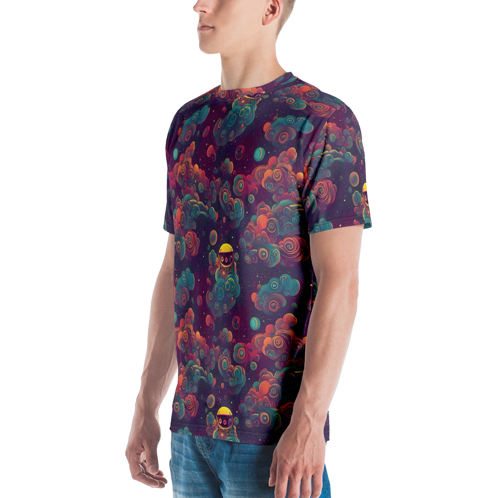 Men's Crew Neck T-Shirt - Nebula Dreamscape