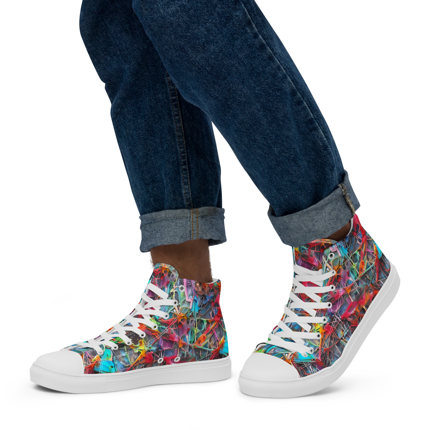 Men's High Top Canvas Shoes - Junkyard Jewel