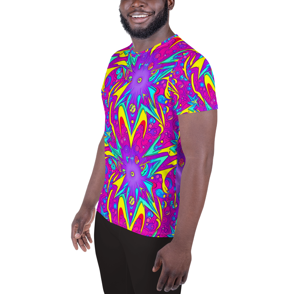 Men's Athletic T-Shirt - Nebula Radiance