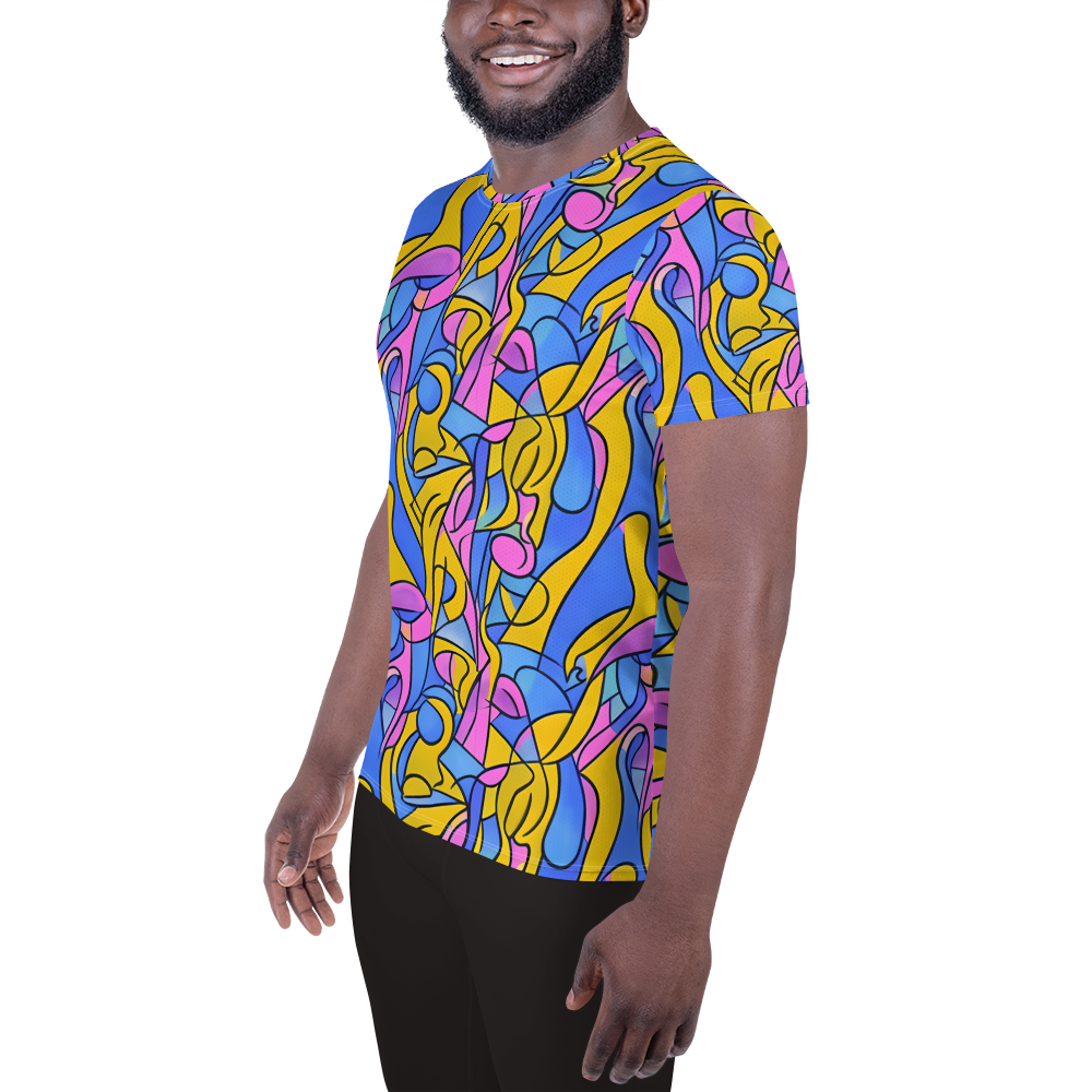 Men's Athletic T-Shirt - Cosmic Curves