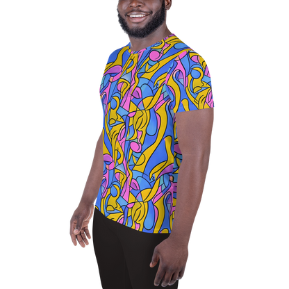 Men's Athletic T-Shirt - Cosmic Curves