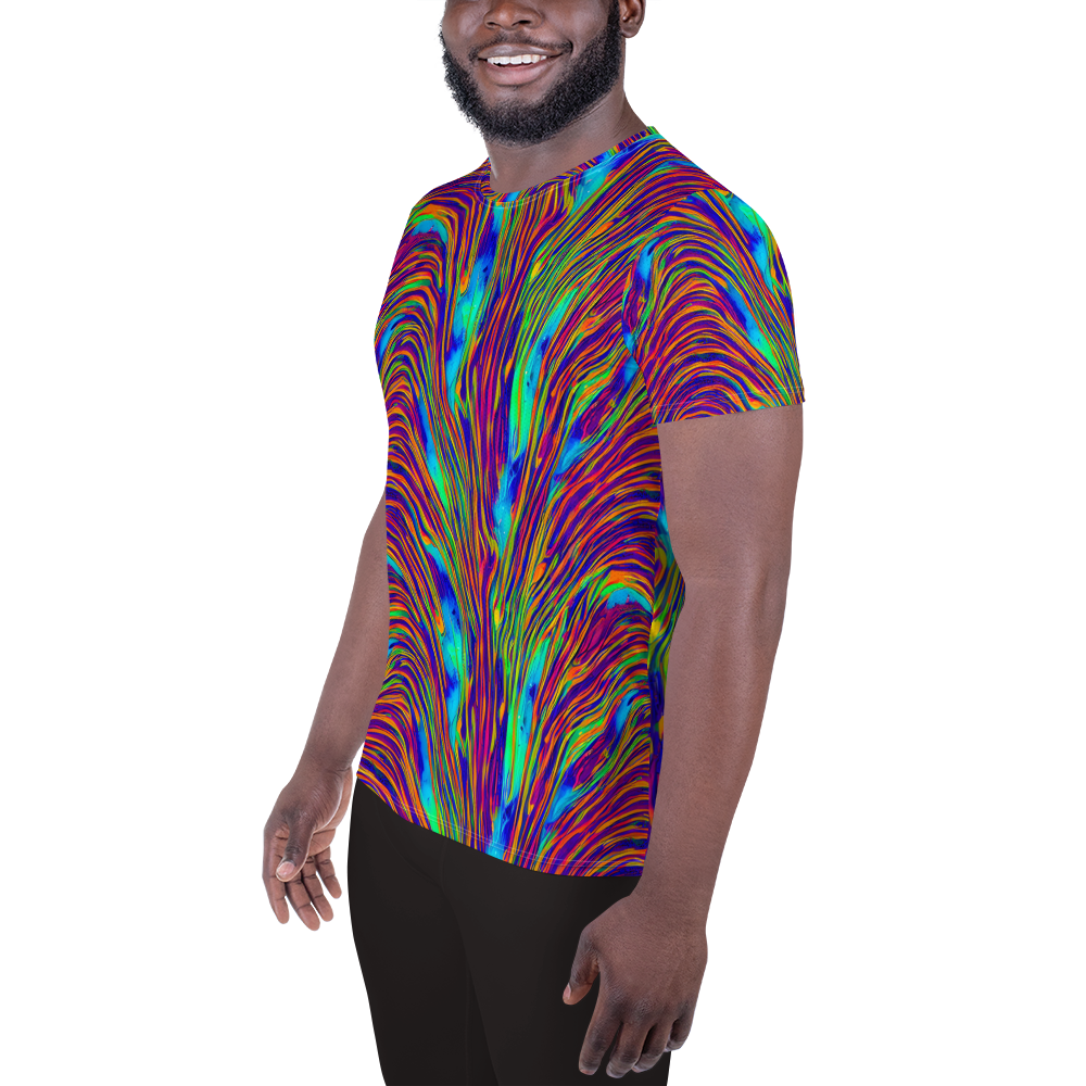 Men's Athletic T-Shirt - Lux Waves