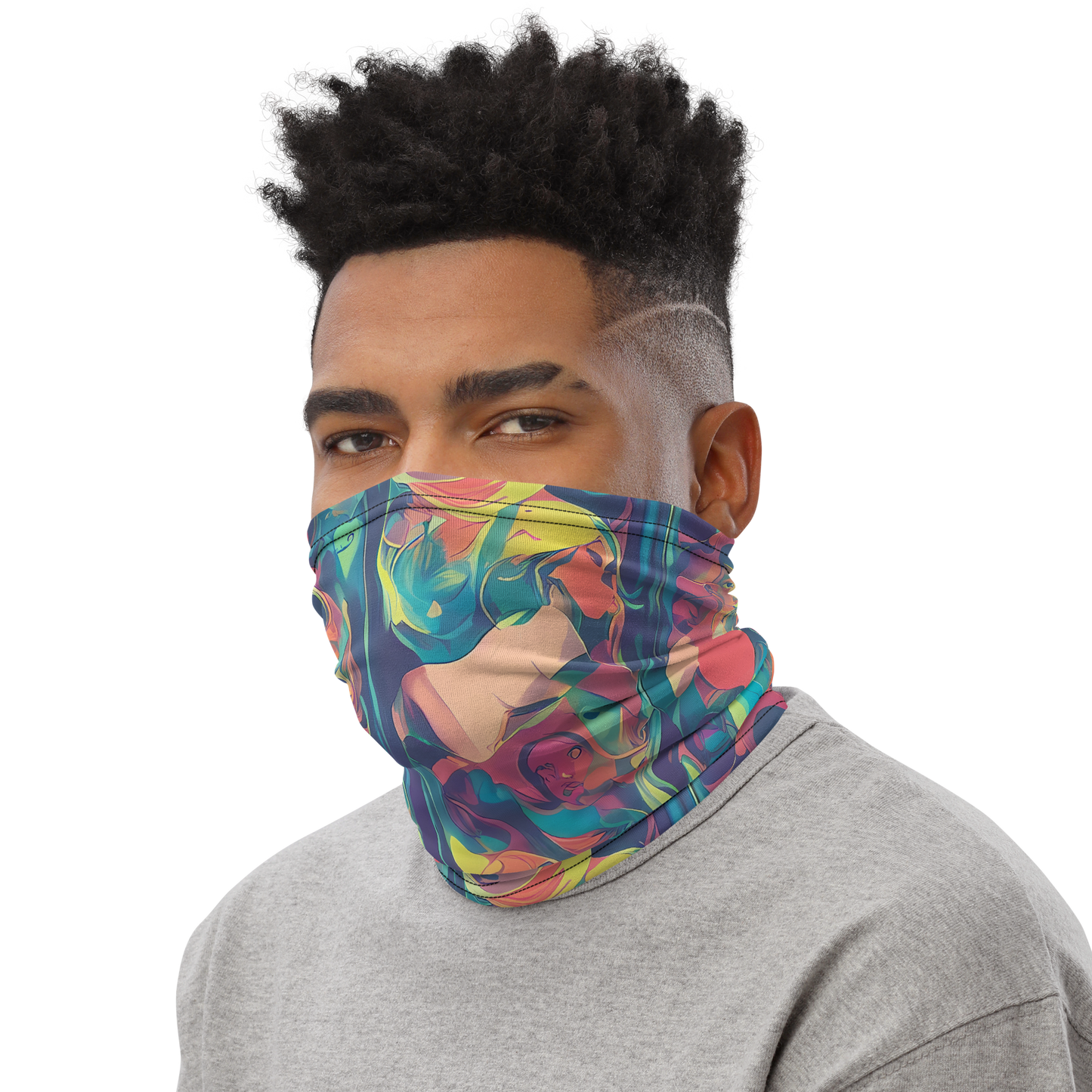 Neck Gaiter - Neon Aurora