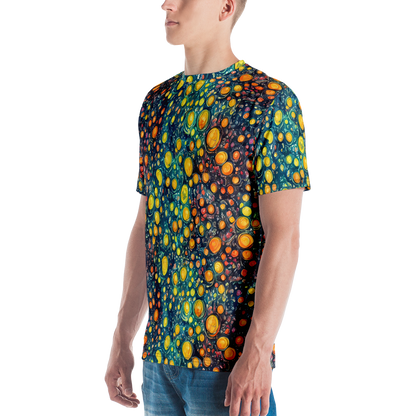 Men's Crew Neck T-Shirt - Starry Orbits