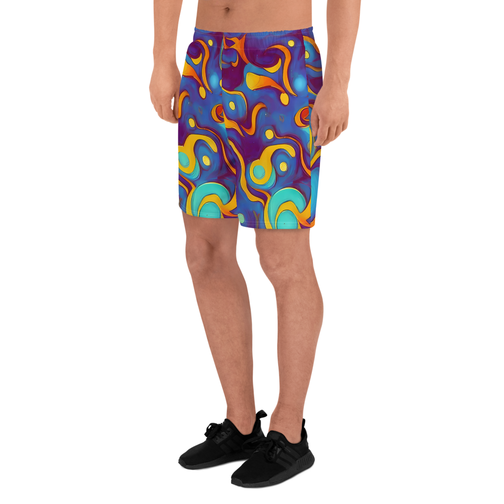 Men's Athletic Shorts - Pelton Swirl