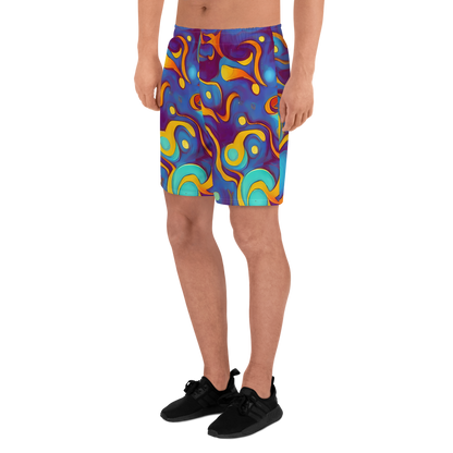 Men's Athletic Shorts - Pelton Swirl