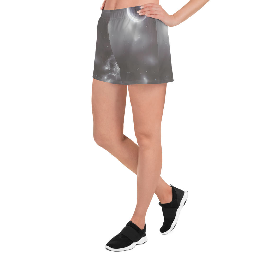 Women’s Athletic Shorts - Silver Nebula