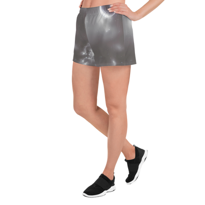 Women’s Athletic Shorts - Silver Nebula