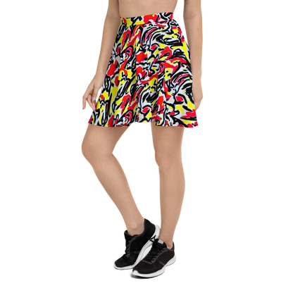 Skater Skirt - Cosmic Brushstrokes