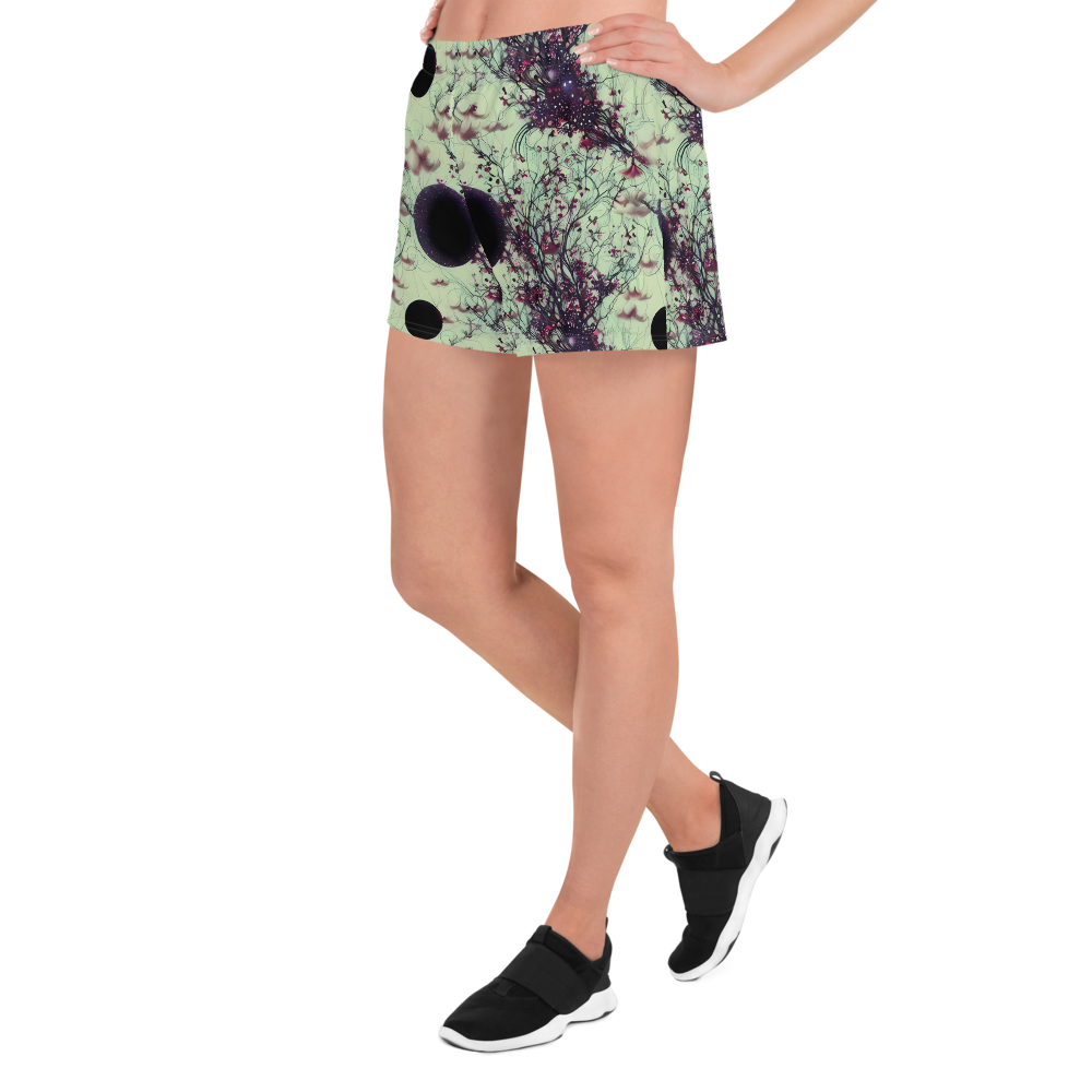 Women’s Athletic Shorts - Celestial Bloom