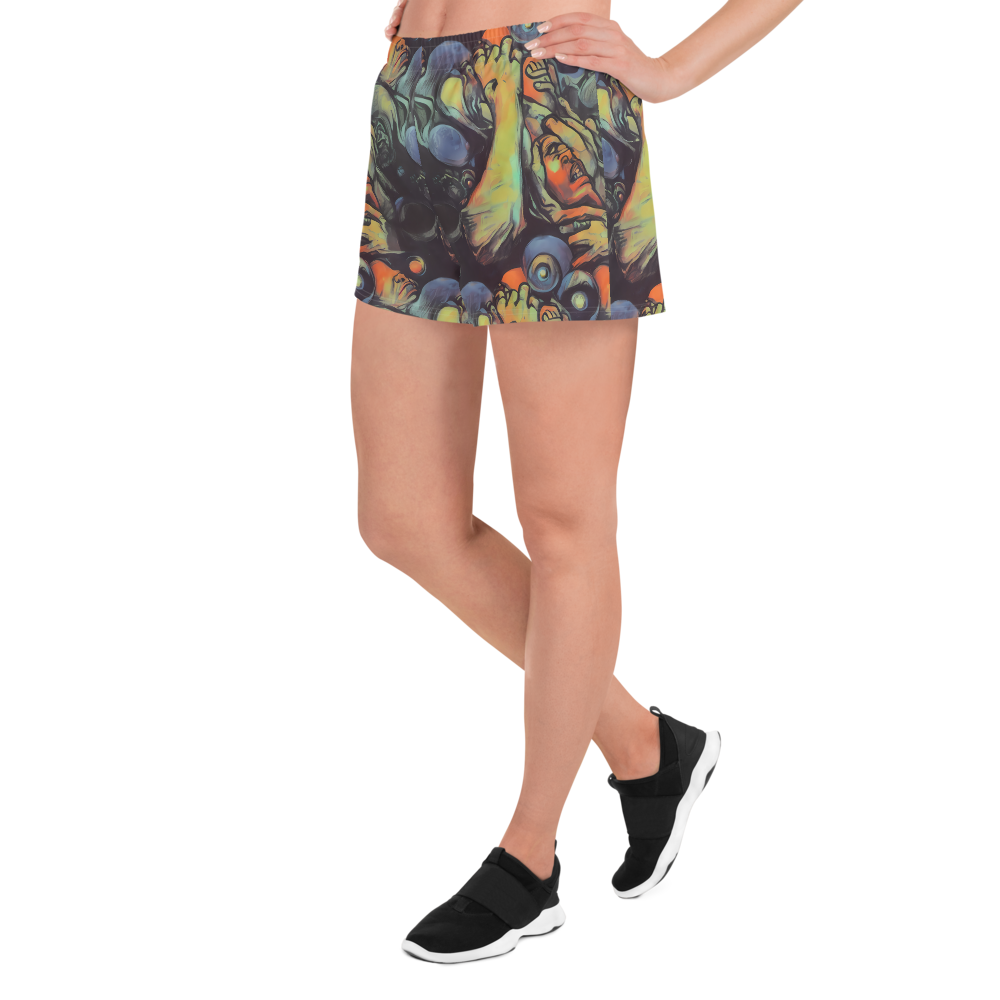 Women’s Athletic Shorts - Cosmic Scream