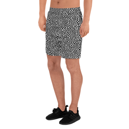 Men's Athletic Shorts - Static Swirl