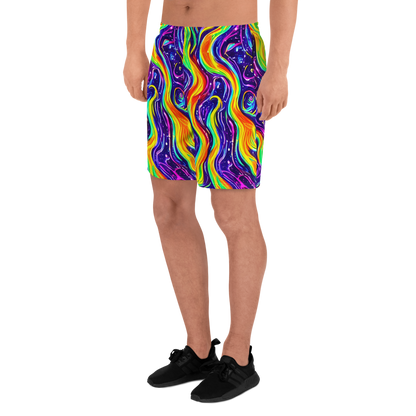 Men's Athletic Shorts - Galactic Flames