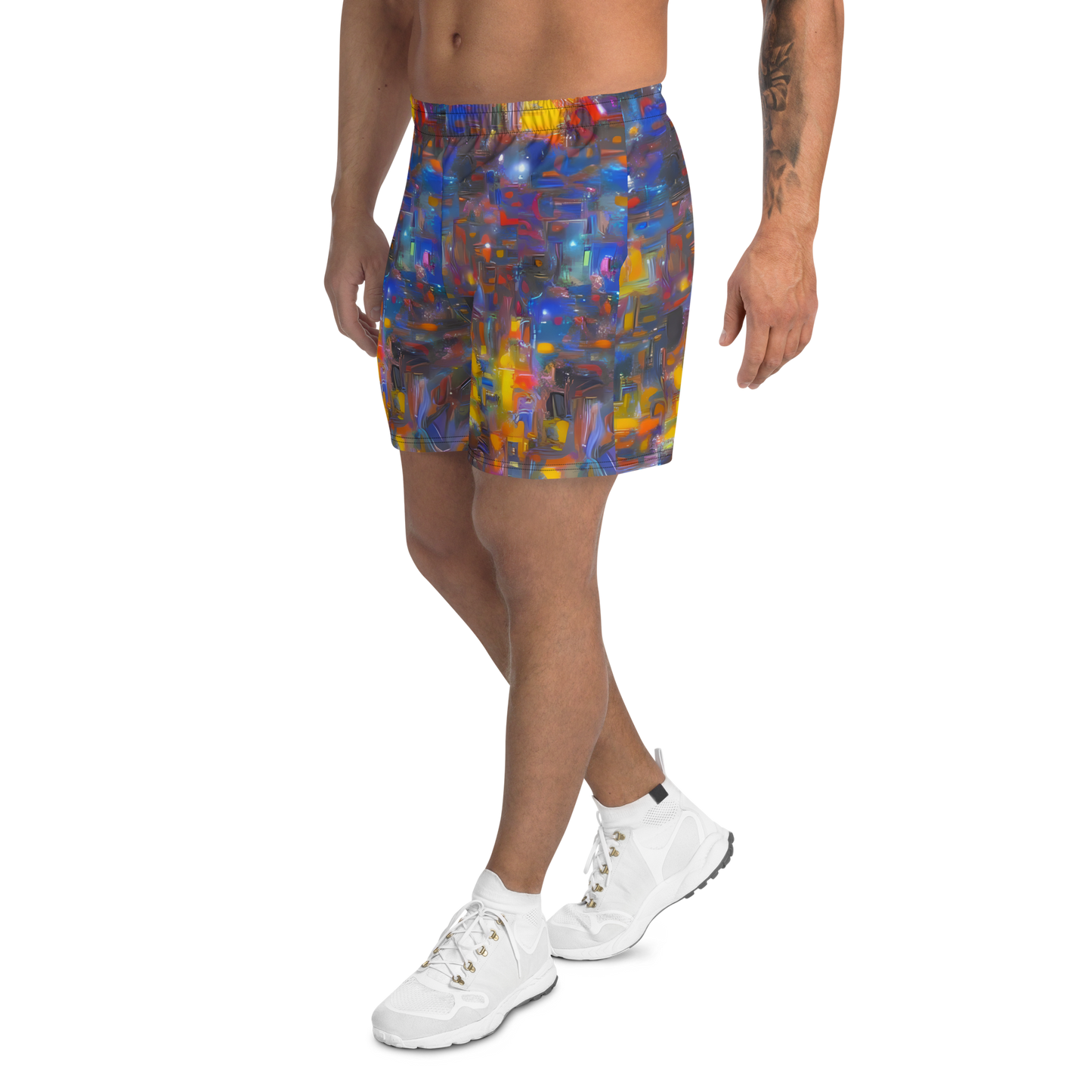 Men's Athletic Shorts - Abstract Conflux
