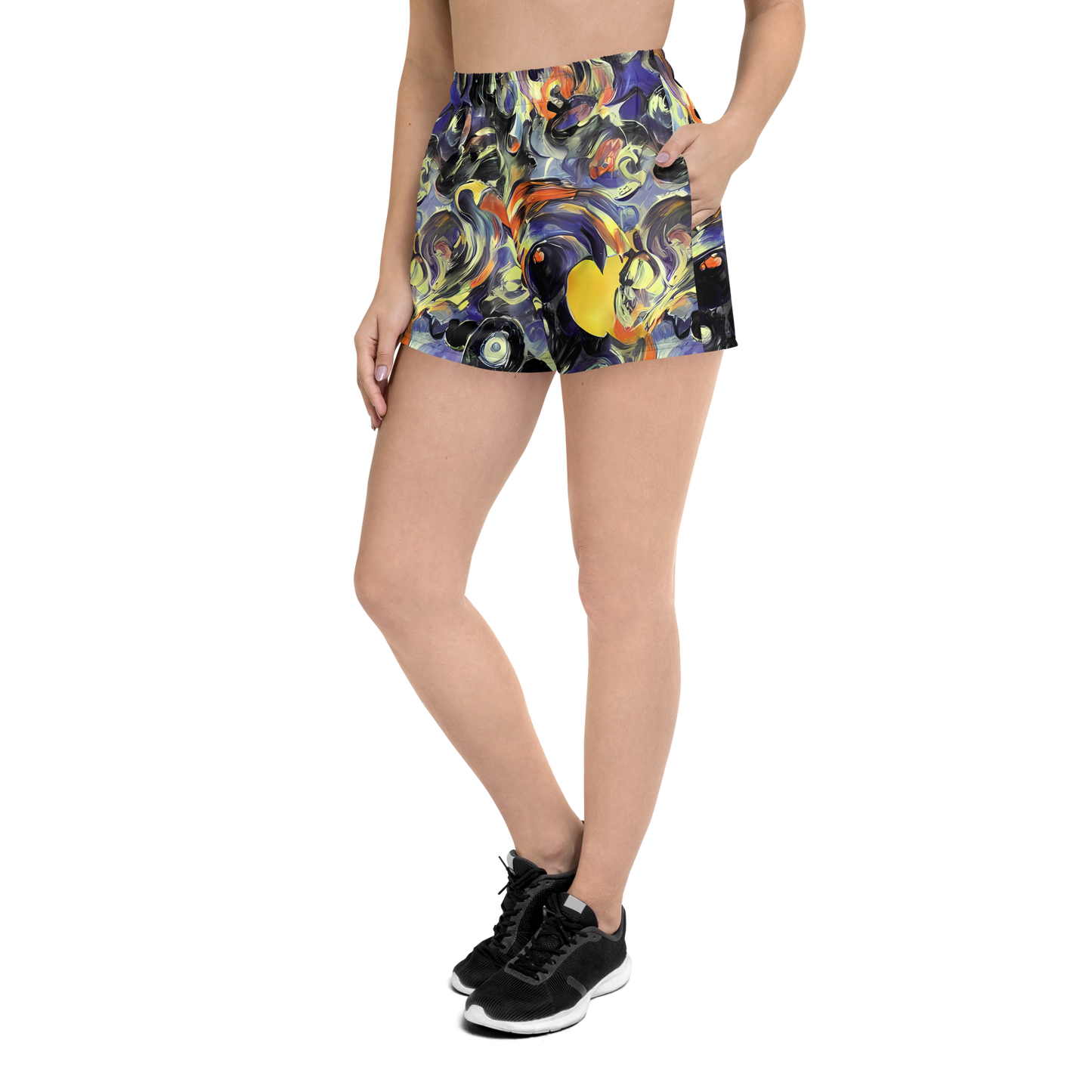 Women’s Athletic Shorts - Twilight Chaos