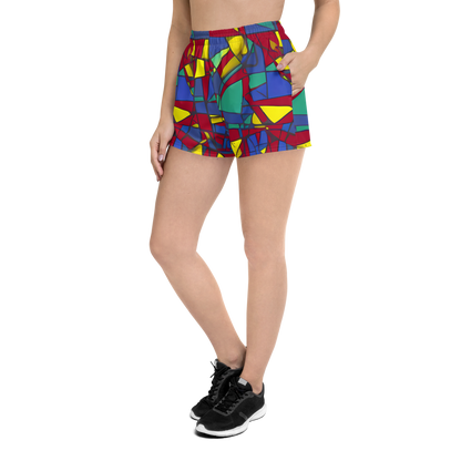 Women’s Athletic Shorts - Vibrant Vexation