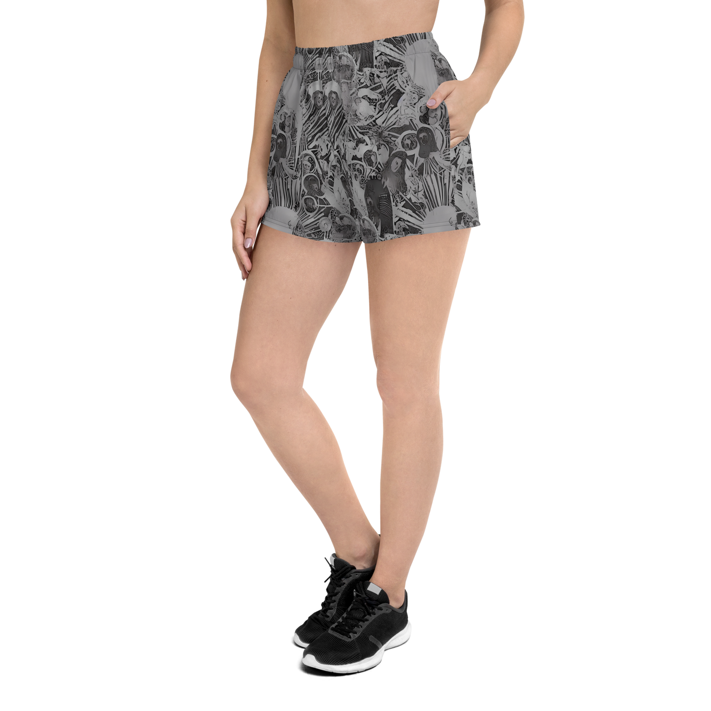 Women’s Athletic Shorts - Dusk Enigma