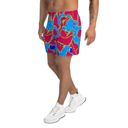 Men's Athletic Shorts - Electric Bloom