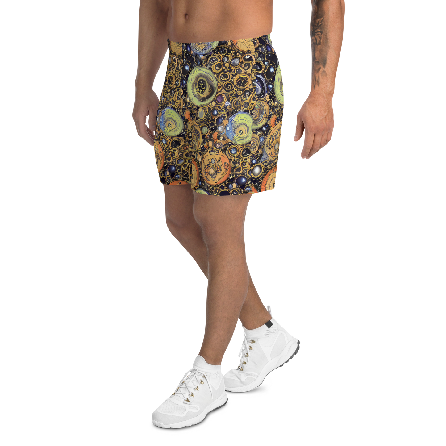 Men's Athletic Shorts - Crescent Echoes