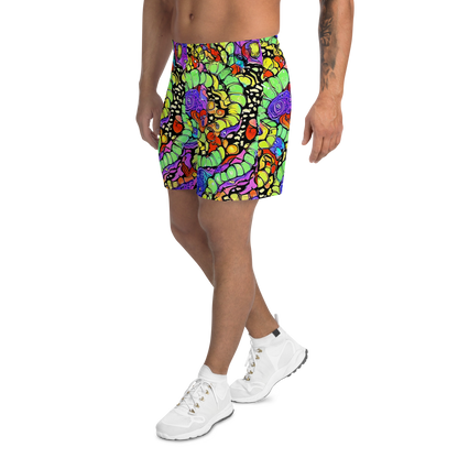 Men's Athletic Shorts - Frostwork Fantasy