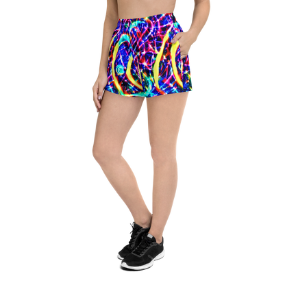 Women’s Athletic Shorts - Fynesian Galaxy