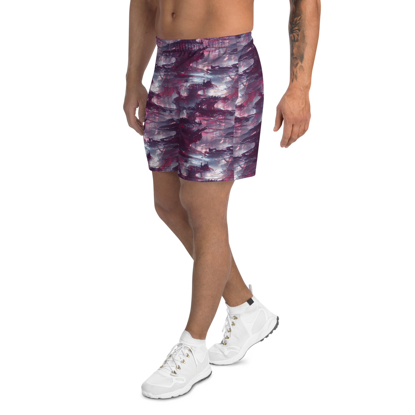 Men's Athletic Shorts - Twilight Fortresses