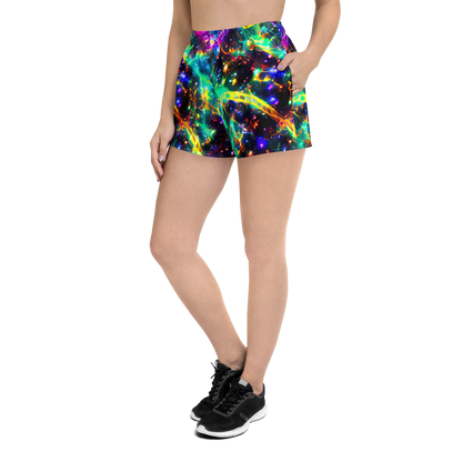 Women’s Athletic Shorts - Blythe Nebula