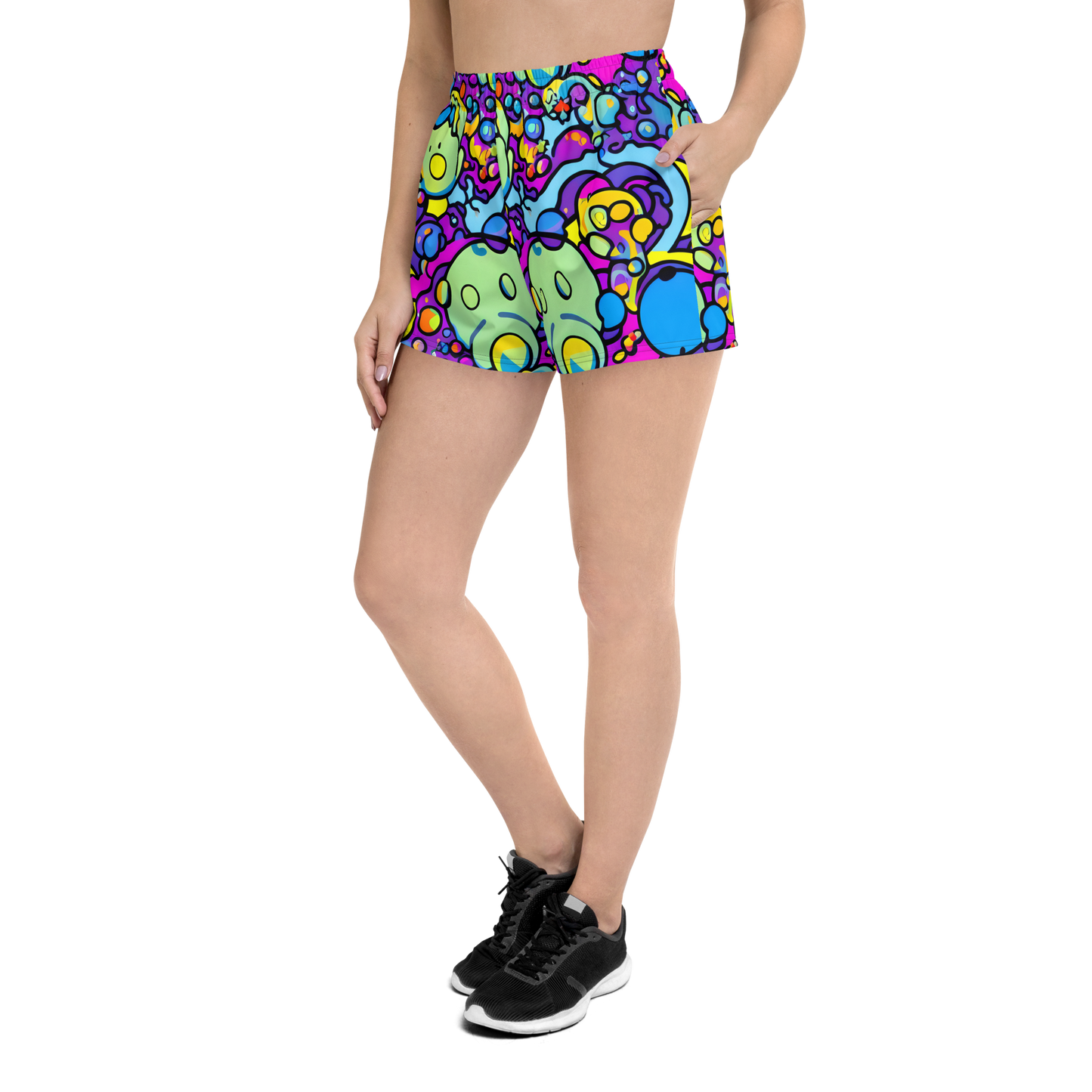 Women’s Athletic Shorts - Enchanted Orbs