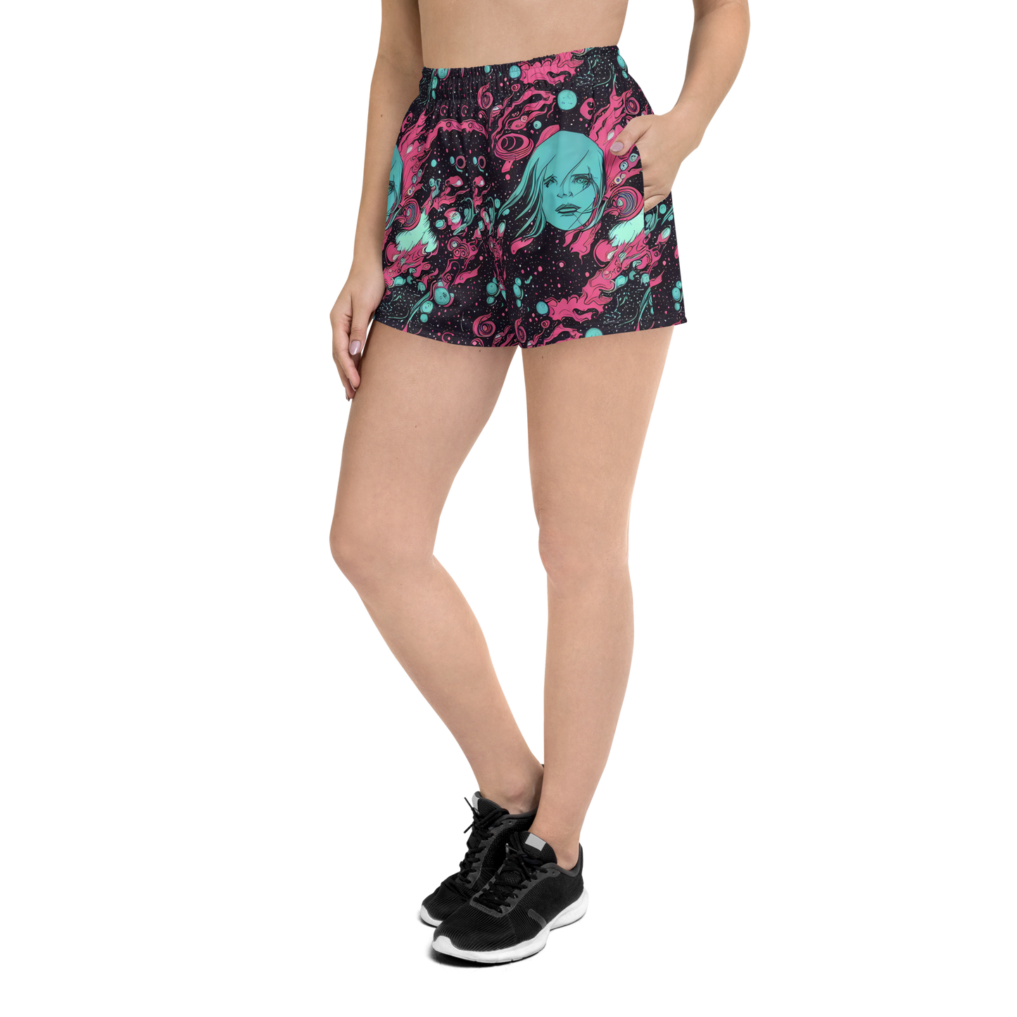 Women’s Athletic Shorts - Spectral Dreamer