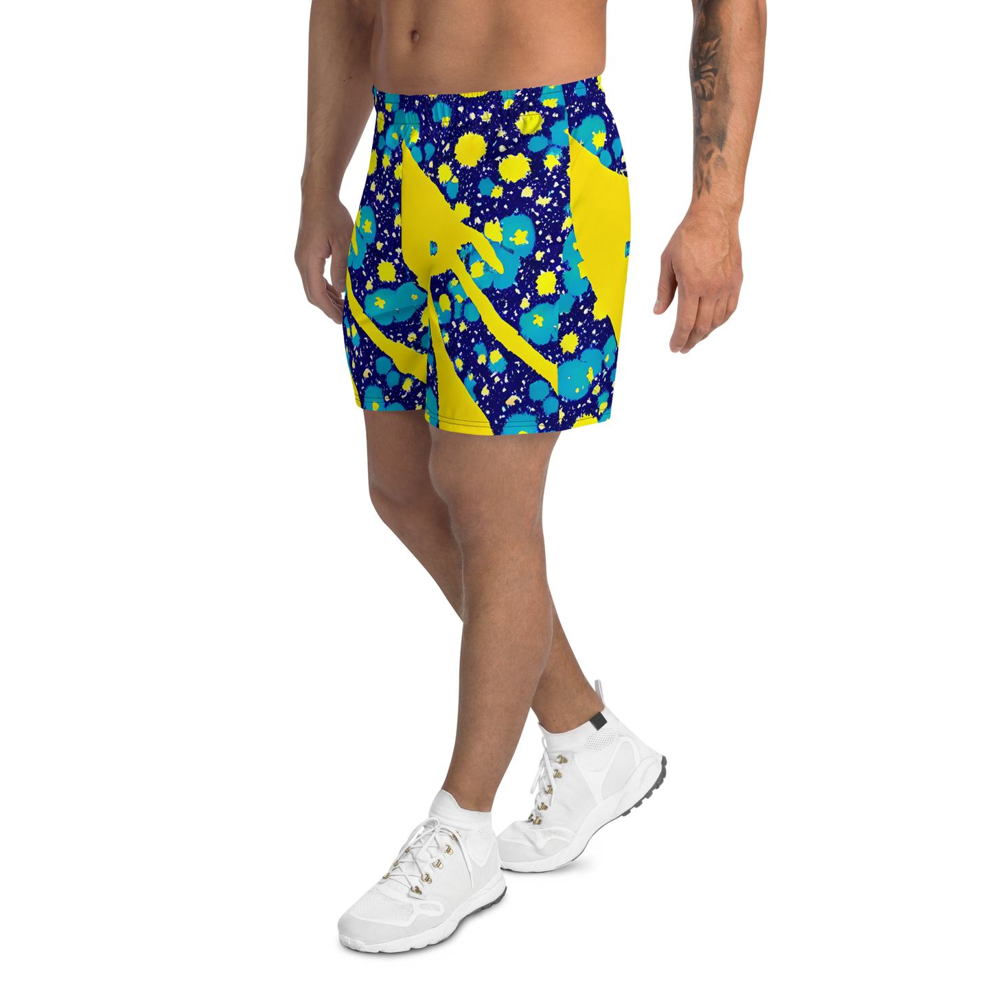 Men's Athletic Shorts - Starburst Splash