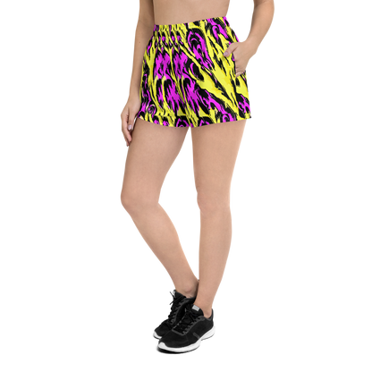 Women’s Athletic Shorts - Neon Savanna