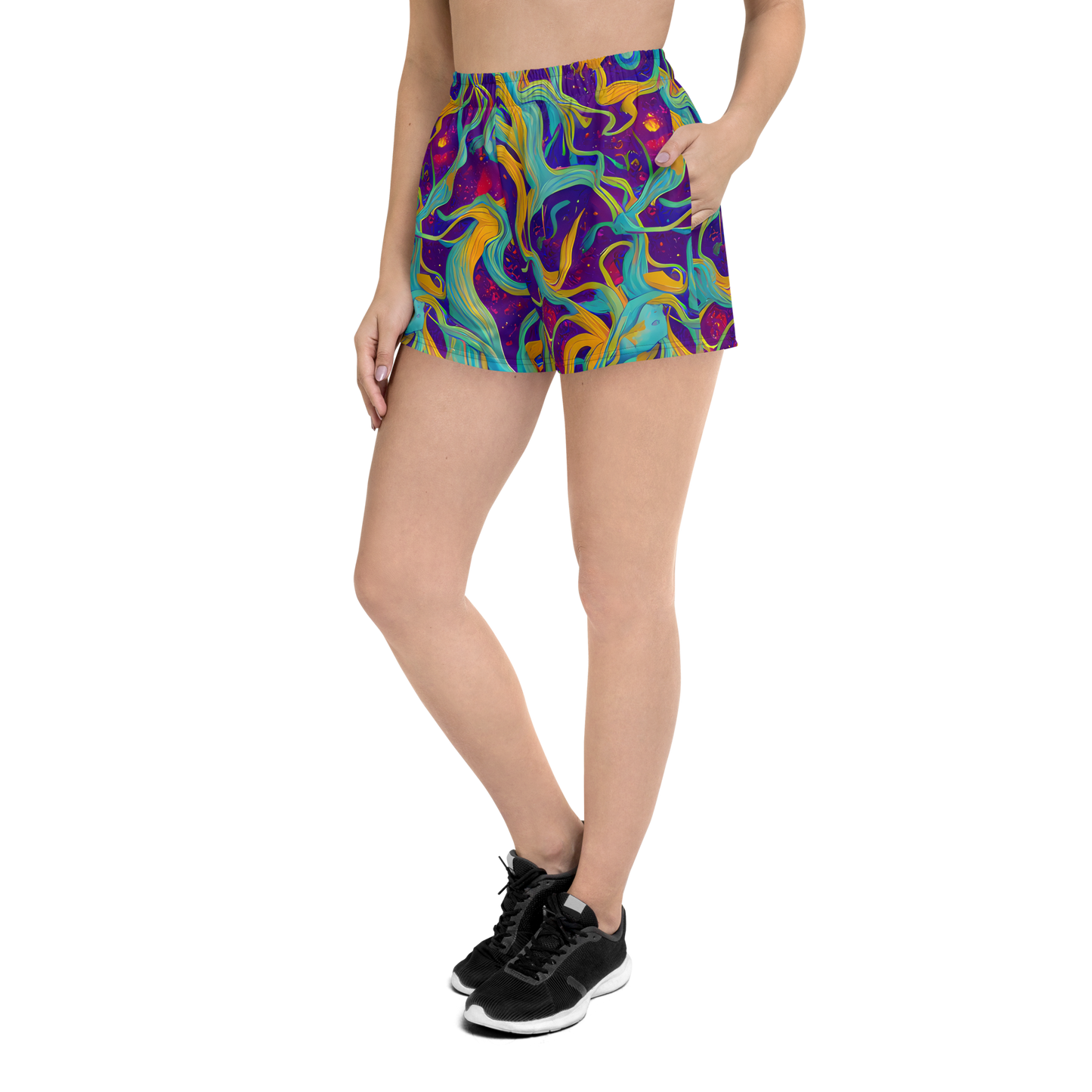 Women’s Athletic Shorts - Etherial Entwine