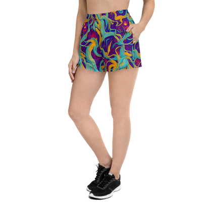 Women’s Athletic Shorts - Etherial Entwine