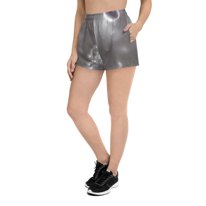 Women’s Athletic Shorts - Silver Nebula