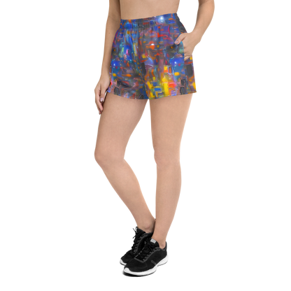 Women’s Athletic Shorts - Abstract Conflux