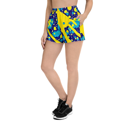 Women’s Athletic Shorts - Starburst Splash