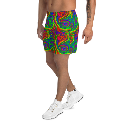 Men's Athletic Shorts - Psychedelic Waves