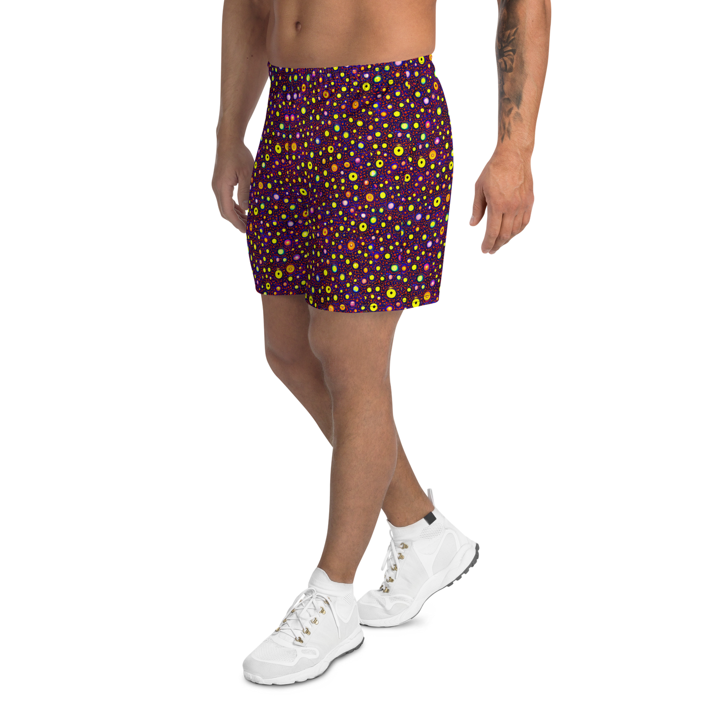 Men's Athletic Shorts - Cosmic Dotscape