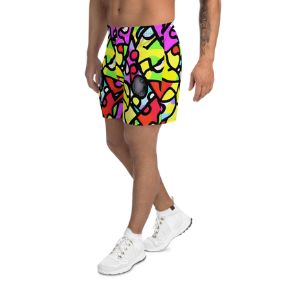 Men's Athletic Shorts - Vivid Serenade