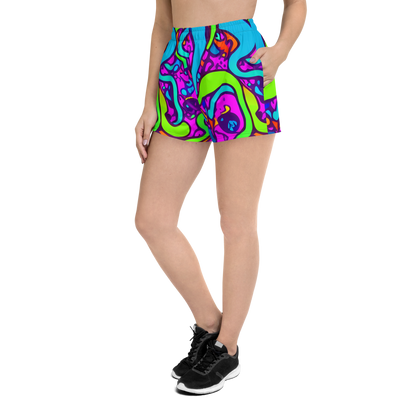 Women’s Athletic Shorts - Funky Vortex