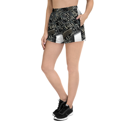 Women’s Athletic Shorts - Electro Essence