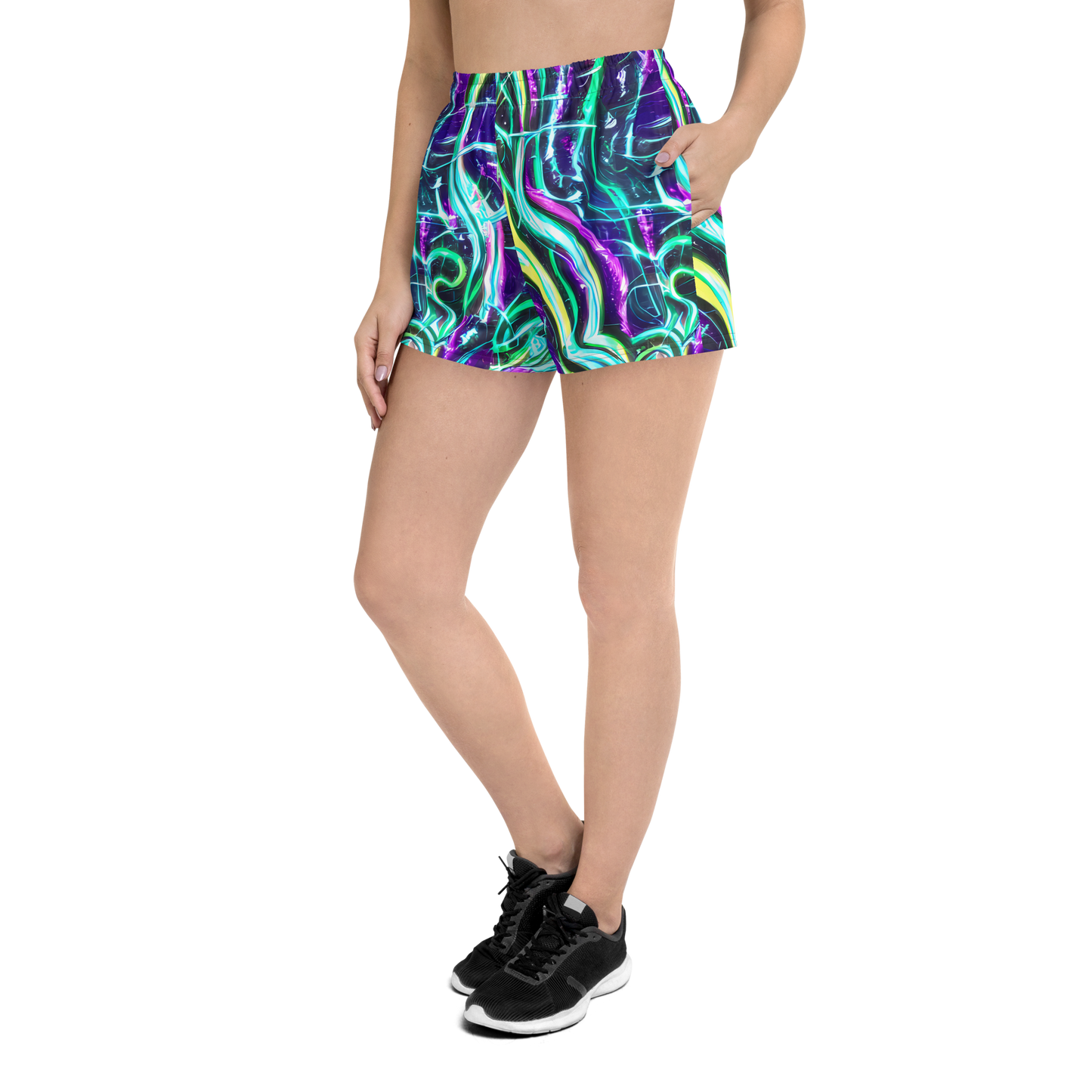 Women’s Athletic Shorts - Quesnel's Vortex