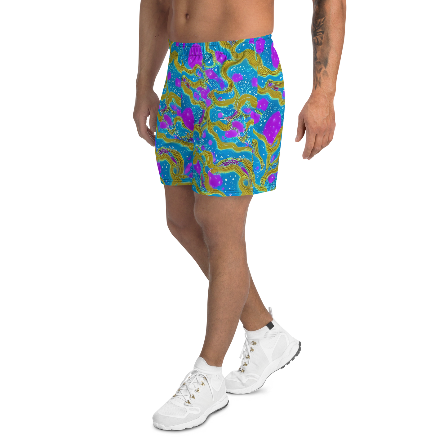 Men's Athletic Shorts - Mystic Waves