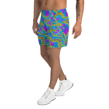 Men's Athletic Shorts - Mystic Waves