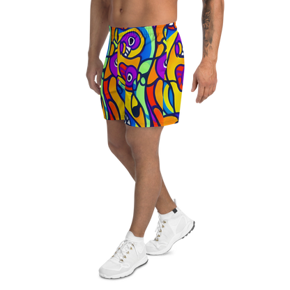 Men's Athletic Shorts - Kaleido Fish