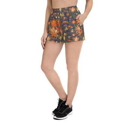 Women’s Athletic Shorts - Stellar Blooms